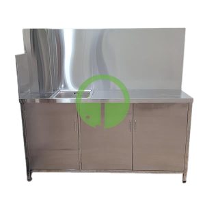 Tủ bếp inox kèm chậu rửa dùng cho nhà trọ, chung cư mini