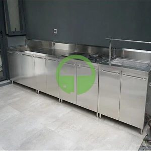 Tủ bếp inox ngoài trời